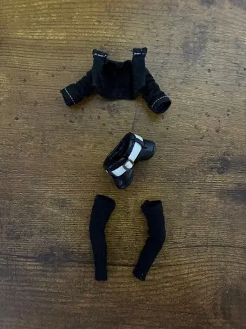 1/12 프라모델용 블랙 의상 부품 세트