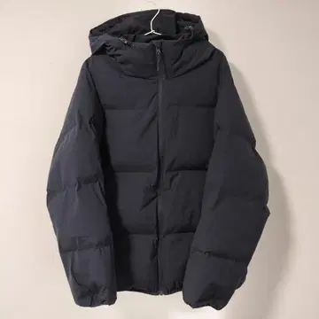 워크맨 솔리드 우븐 내구성 발수 패디드 후디 네이비