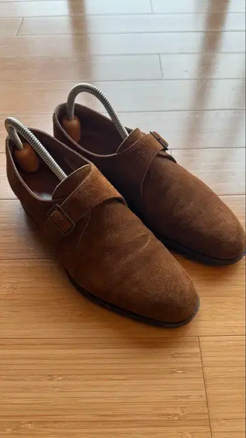 에드워드 그린 스웨이드 싱글 몽크