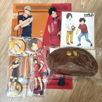 하이큐 쓰레기장의 결전 특전 파우치 아크릴 스탠드 색지 캔뱃지