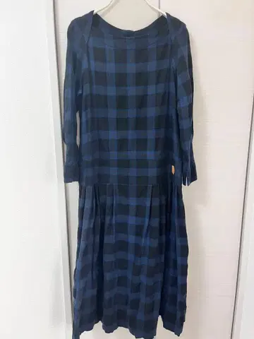 Si-Si-Si 울 혼방 원피스 체크