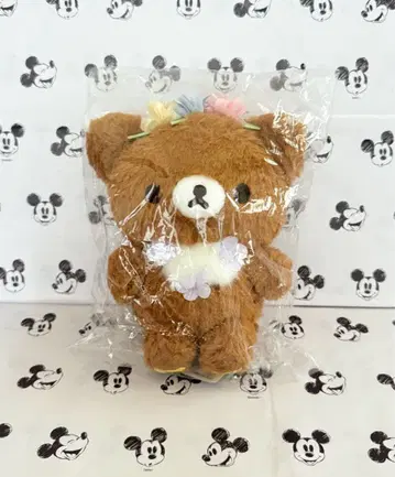 코리코그의 플라워 티타임 차이로이코그마 꽃 왕관 봉제 인형