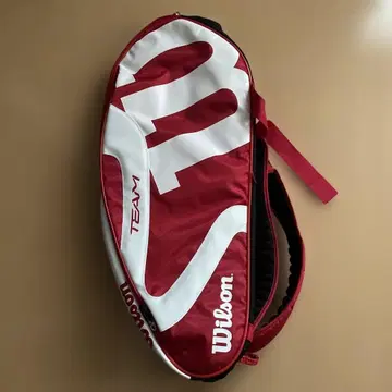 Wilson TEAM 라켓백 레드/화이트