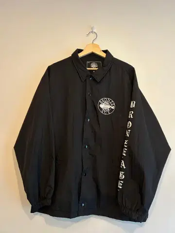 BRONZE AGE 블랙 나일론 자켓