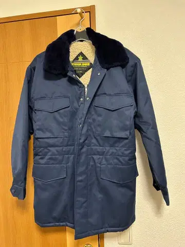 네이비 퍼 옷깃 자켓 T