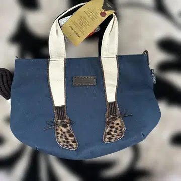 신발 디자인 토트백 파랑