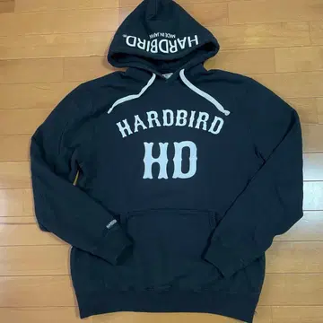 HARD BIRD 블랙 후드티 40