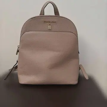 MICHAEL KORS 가죽 백팩 (핑크 베이지)