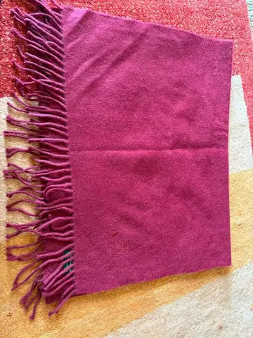 Aquascutum 100% 캐시미어 스톨 버건디 [ 새상품급 ]