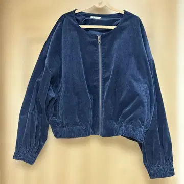 코듀로이 노카라 블루종 네이비 la farfa