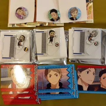 하이큐 캔뱃지 카라스노 3학년 세트