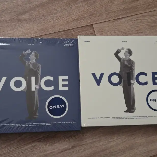 샤이니 온유 보이스 앨범 파랑(개봉) 흰색(미개봉)