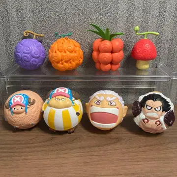 원피스 ONE PIECE 바운드 공 피규어 & 악마의 열매 8개 세트