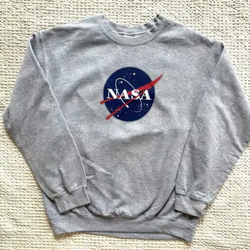 NASA 기업 맨투맨 그레이