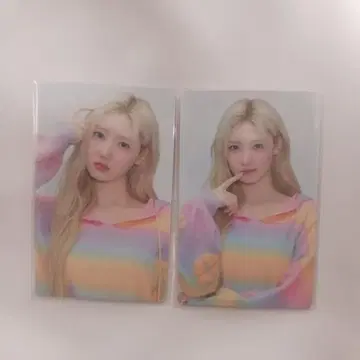 BABYMONSTER 팝업 라미네이트 트레이딩 카드 2장 세트