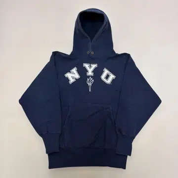 새상품급 Champion 리버스 위브 NYU 후드 부착 후드티
