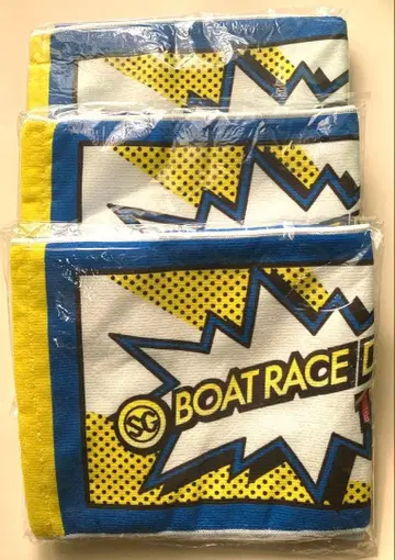 BOAT RACE 팝아트 타월 미사용 새상품 3개