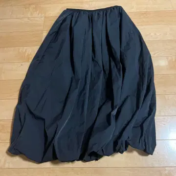 미라 오웬 블랙 롱 스커트