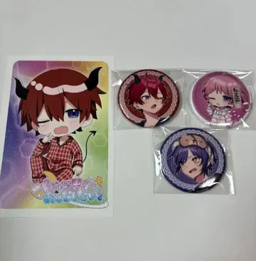 돌레쿠 파자마 남자와 이야기하고 싶어 캔 배지 엽서