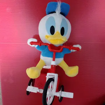 도널드 덕 움직이는 봉제 인형 삼륜 자동차 배터리