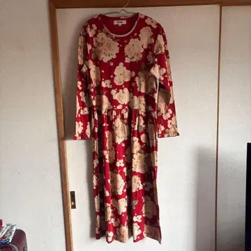 PICK HOUSE 플라워 프린트 롱 원피스 M