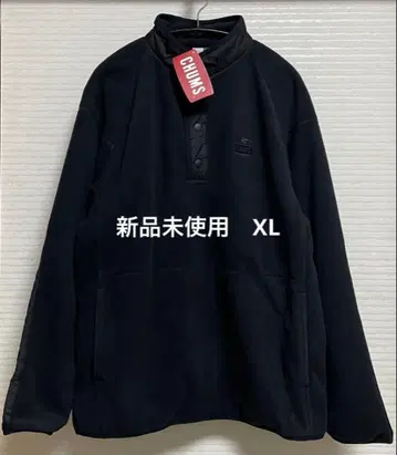 CHUMS 허리케인 플리스 자켓 XL 블랙 참스