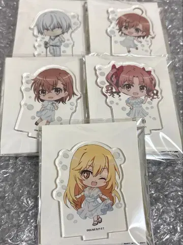 어떤 과학의 초전자포 아크릴 쁘띠 5종 세트