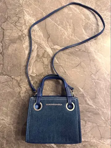 SAMANTHAVEGA 사만사베가 데님 미니 숄더백