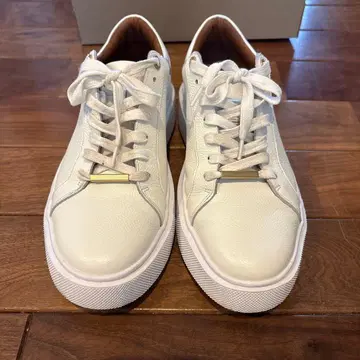 AOURE 스니커즈 25.5 화이트 소가죽