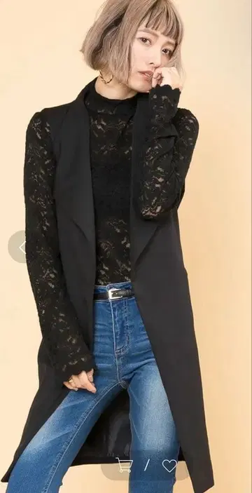 DURAS 듀라스 롱 자켓 블랙 미사용 새상품