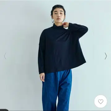 나카가와 마사시치 상점 울 터틀 와이드 풀오버 다크 네이비