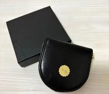 황궁 소가죽 말발굽형 코인 케이스 블랙