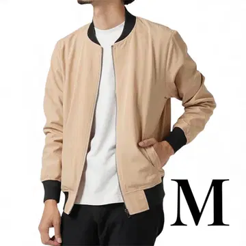 택 포함 새상품 리베르테 리슈 MA-1 자켓 베이지 M