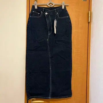 Lugnoncure 속기모 데님 스커트 네이비 M 사이즈