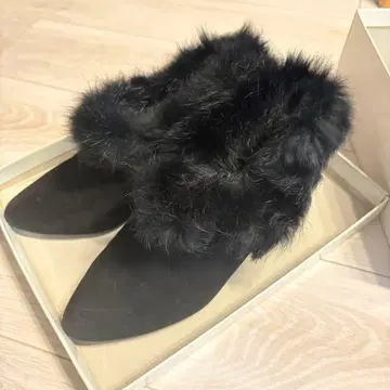 TALANTON 퍼 달린 숏부츠