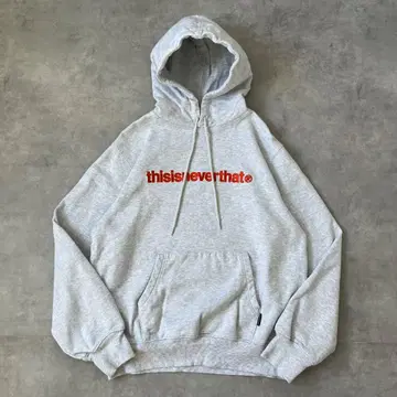 디스이즈네버댓 네바자 후드티 구제 의류 로고 자수 그레이 17961