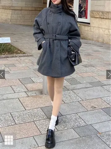 GRL 벨트 포함 멀티 Way 페이크 울 코트 [fo1762]