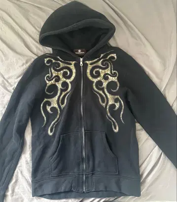 PEACEMAKER 후드 부착 후드티 블랙