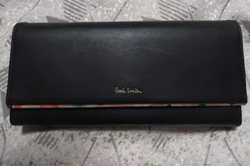 [ 새상품 미사용 ] 폴스미스 장지갑 천연 가죽 꽃무늬 여성용 블랙