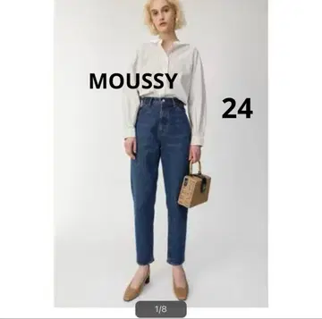MOUSSY 하이 웨이스트 테이퍼드 24 마우지