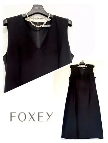 폭시 뉴욕 V넥 원피스 블랙 레어 42