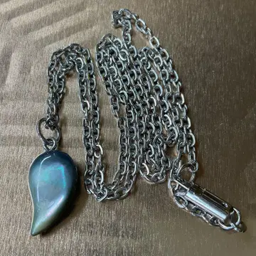 구옥 목걸이 쉘 (조개) 소재 체인 심플 그린