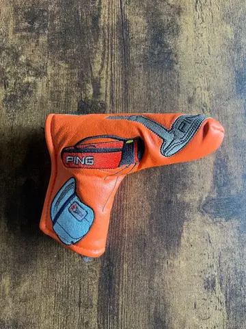 PING 희귀 US 모델 퍼터용 골프헤드커버 오렌지