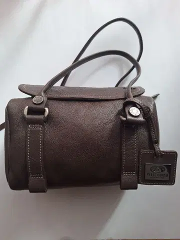 펠레보르사 브라운 가죽 핸드백