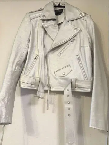 AULA 시어링 가죽 라이더 자켓