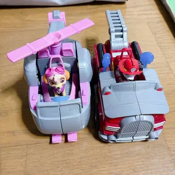 파우 패트롤 파우 변형! 플라잉 비클 체이스와 스카이 2대 세트