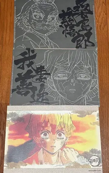 귀멸의 칼날 ufotable cafe 다이닝 런치 매트 젠이츠 쿠와지마
