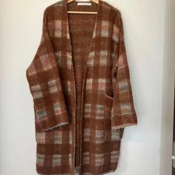 Greed Internationale 체크 무늬 롱 가디건