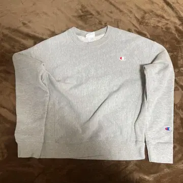 챔피온 맨투맨 그레이 짧은 기장