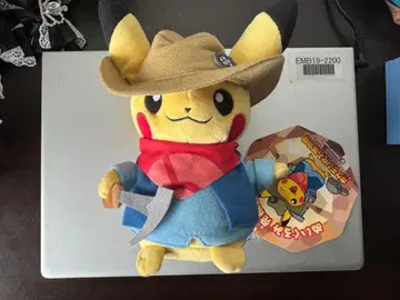 포켓몬 화석 박물관 발굴 피카츄 봉제 인형 [택 포함/한정판]